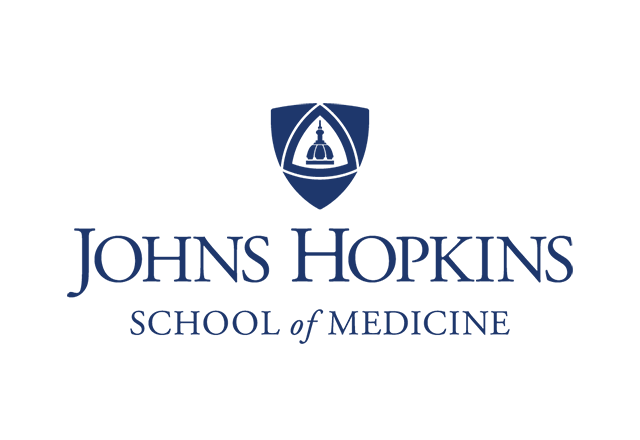 Johns Hopkins School of Medicine logo on a white background